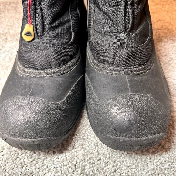 Kamik Zip Front Black Snow Boot Men Size 11 - Picture 3 of 9